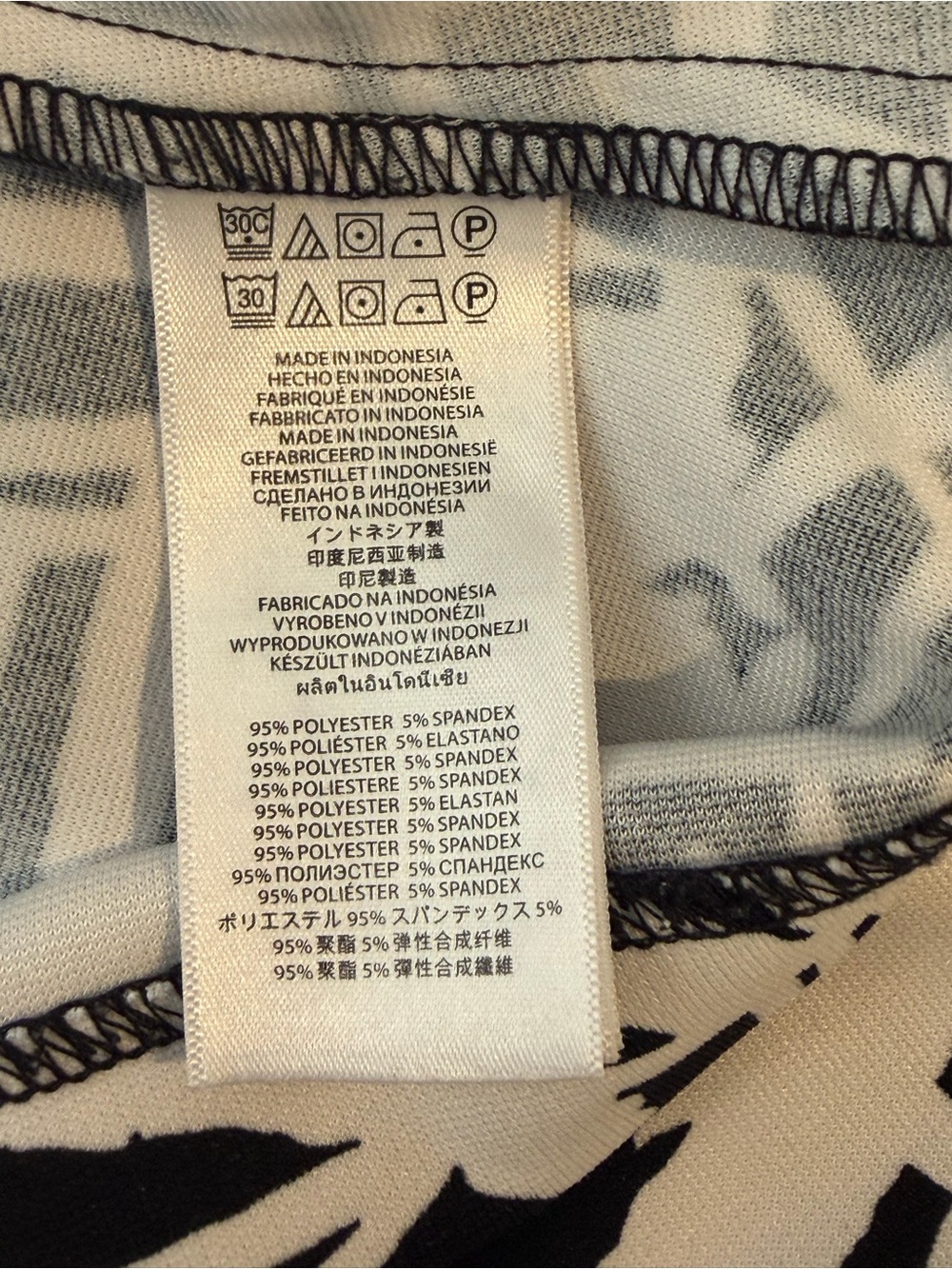 Michael Kors Classic Black & White Abstract Fit-and-Flare Dress - Size 6 - Picture 7 of 8